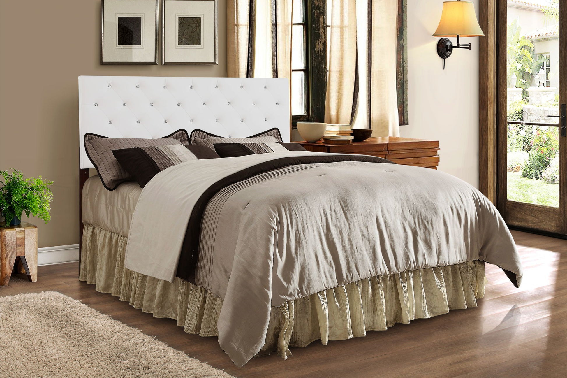 Panel Headboard & Button Tufting Glory Furniture