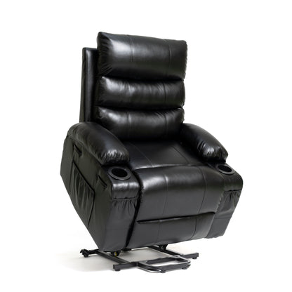 Large Size Electric Power Lift Recliner Chair Sofa With 8 Point Vibration Massage And Lumbar Heat Home Essentials