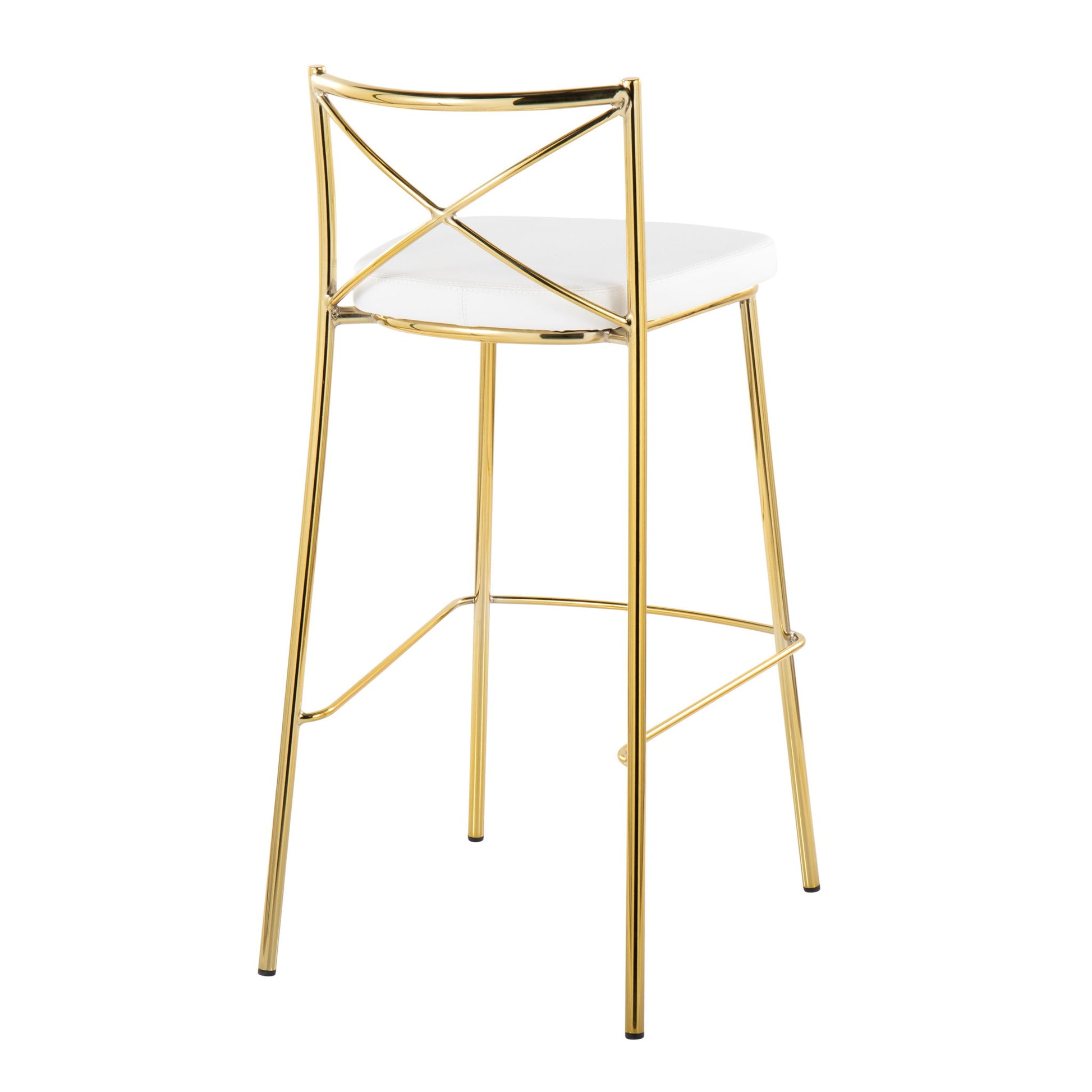 Modern Charlotte - Contemporary Fixed Height Barstool (Set of 2) Lumi Source