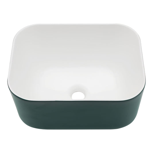 Square Vessel Bathroom Sink - Green Daily Nest