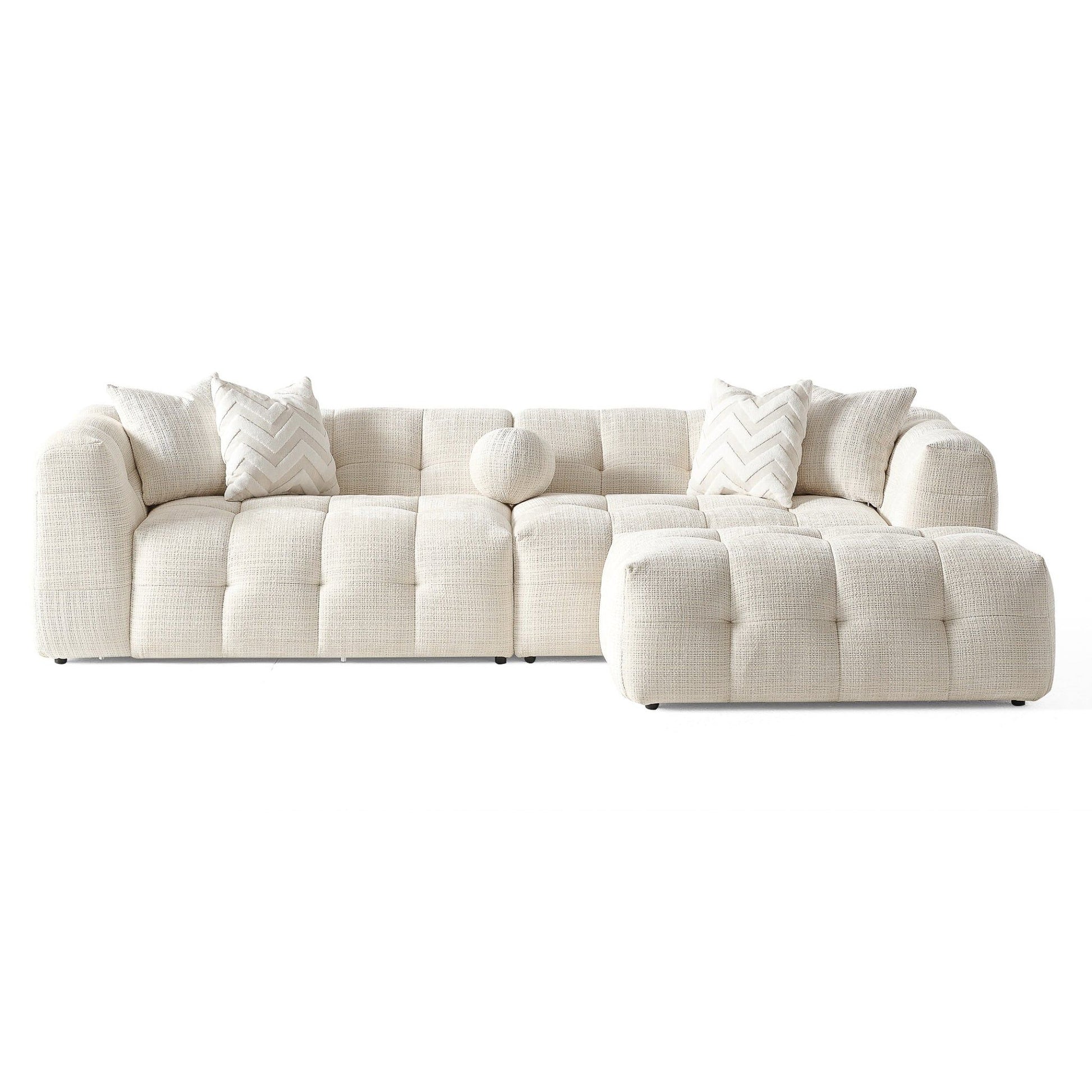 Alana - Modular Sectional Sofa - Ivory Ashcroft Furniture