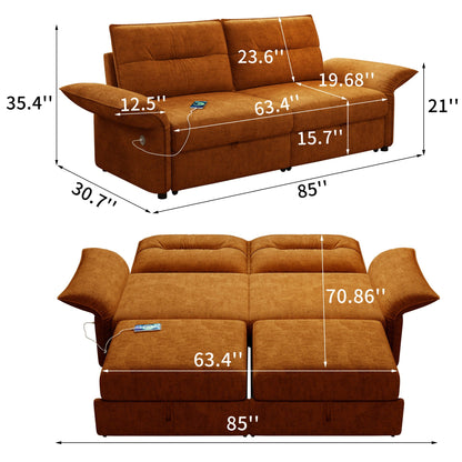Sofa Bed With Convertible Design, Living Room Furniture Home Essentials