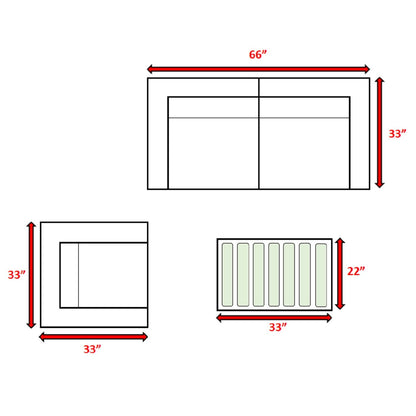 Stylish Sofa Seating Group With Cushions Perfect For Outdoor Gatherings LSI Patio Furniture