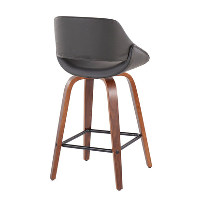 Fabrico - Mid-Century Modern, Counter Stool (Set of 2) Lumi Source