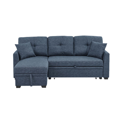 Upholstered Sectional & Pull Out Bed And Chaise Storage Home Essentials