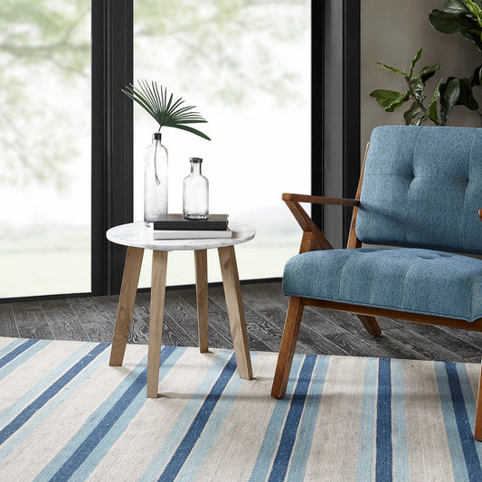 Milo - End Table - White INK+IVY
