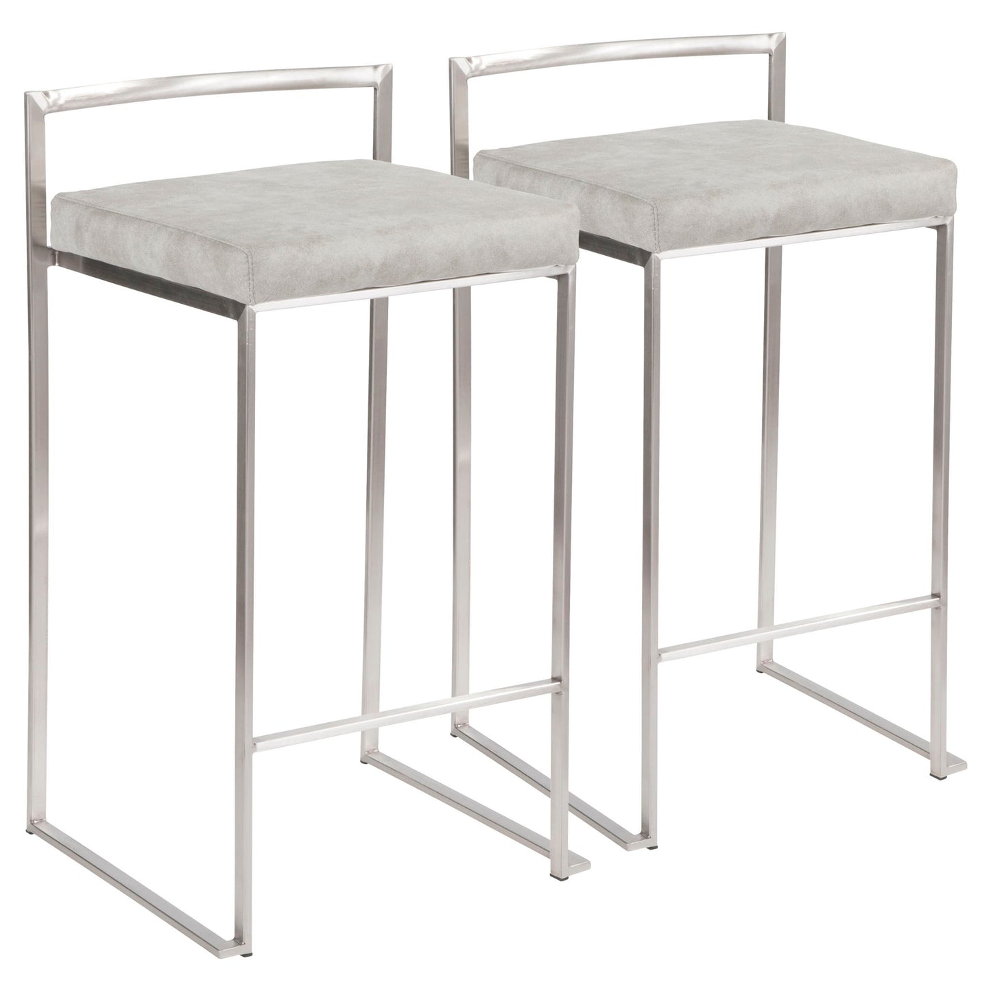 Fuji - Contemporary Elegant Stackable Counter Stool Set Lumi Source