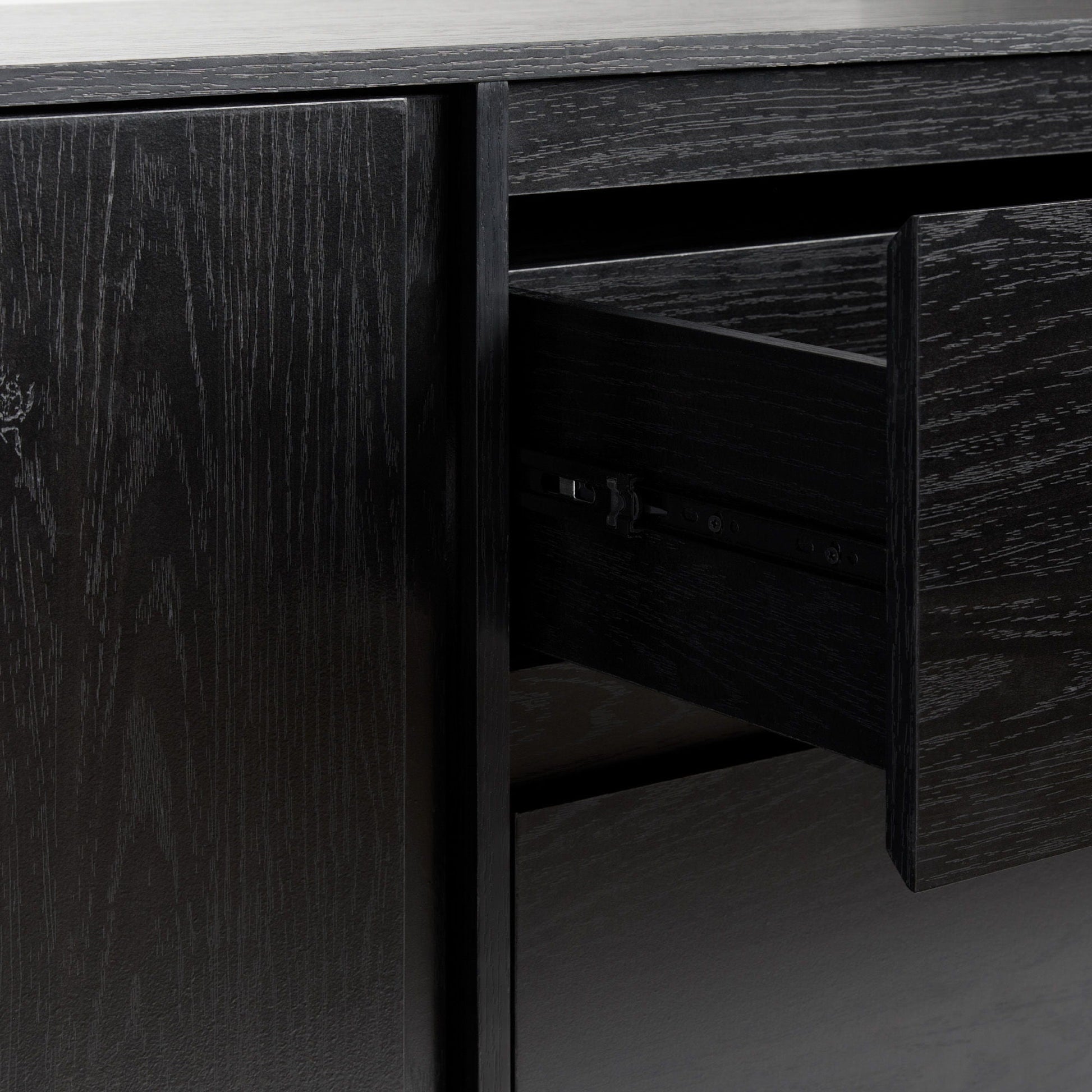 Scandi - Sideboard With Beveled Drawers Walker Edison