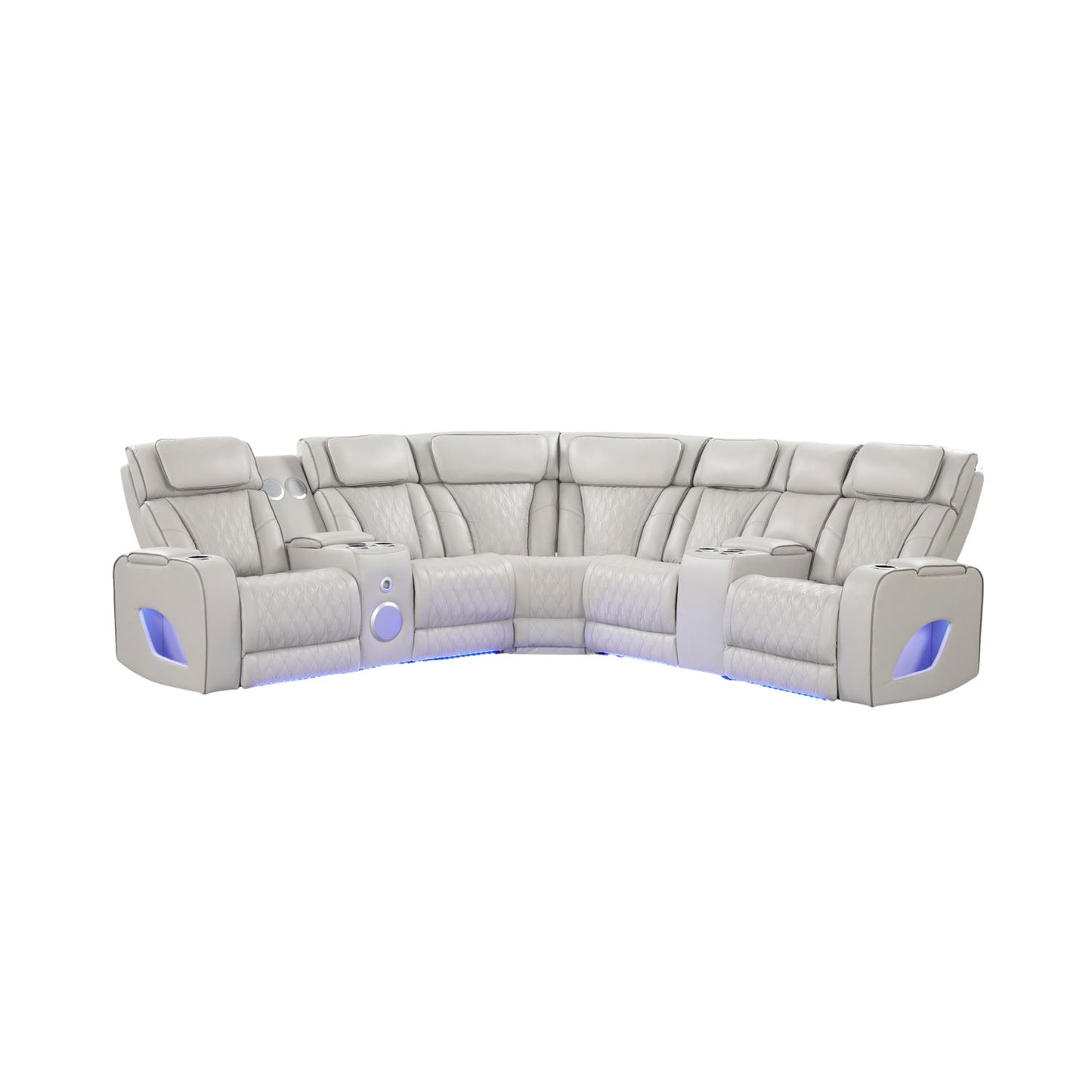 Fortuner - Power Recliner Sectional Sofa Matrix Furniture Group