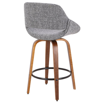 Fabrico - Mid Century Inviting Design Modern Counter Stool Lumi Source