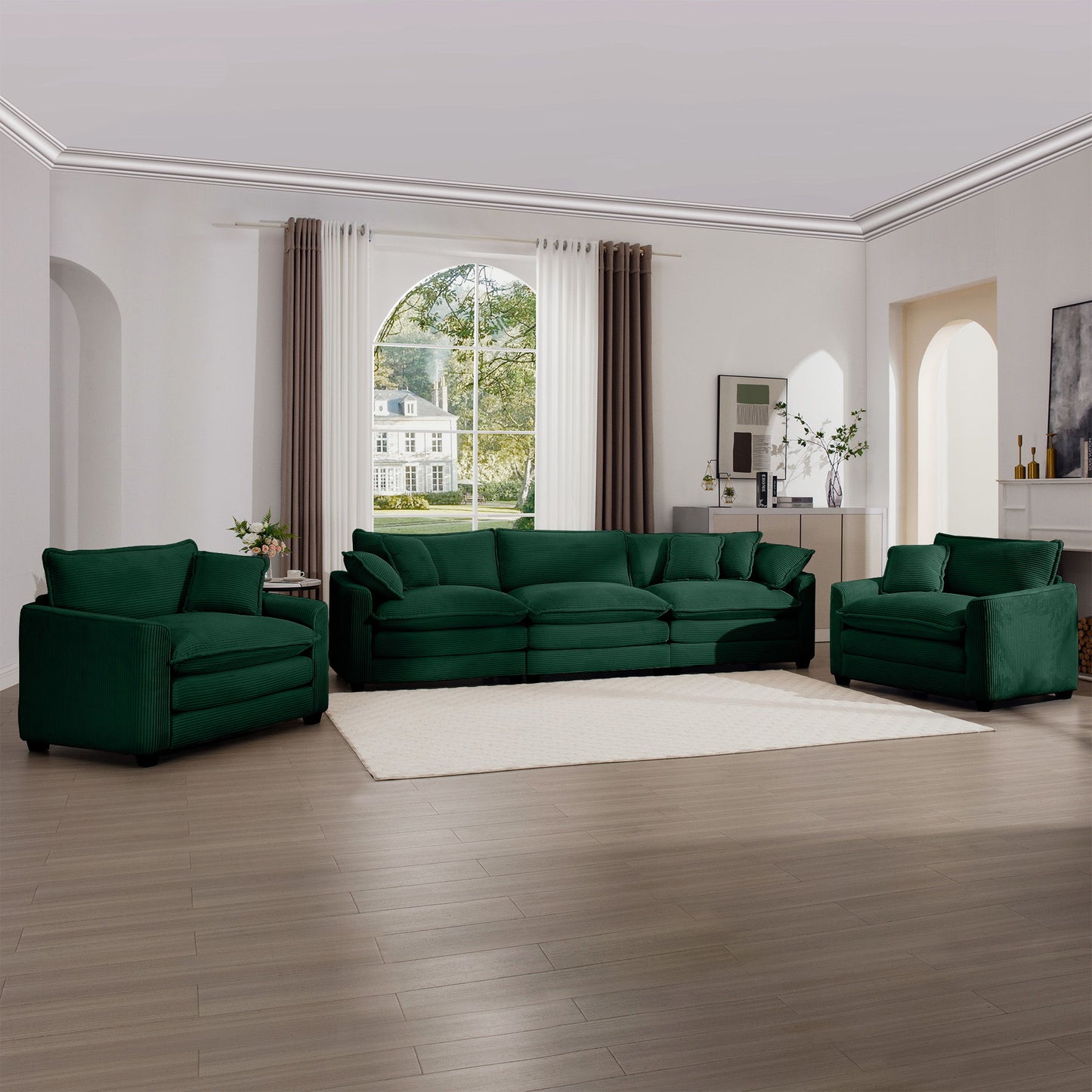Elegant Oversized Sectional Sofa Set With Deep Seats And Flexible Layout Home Essentials
