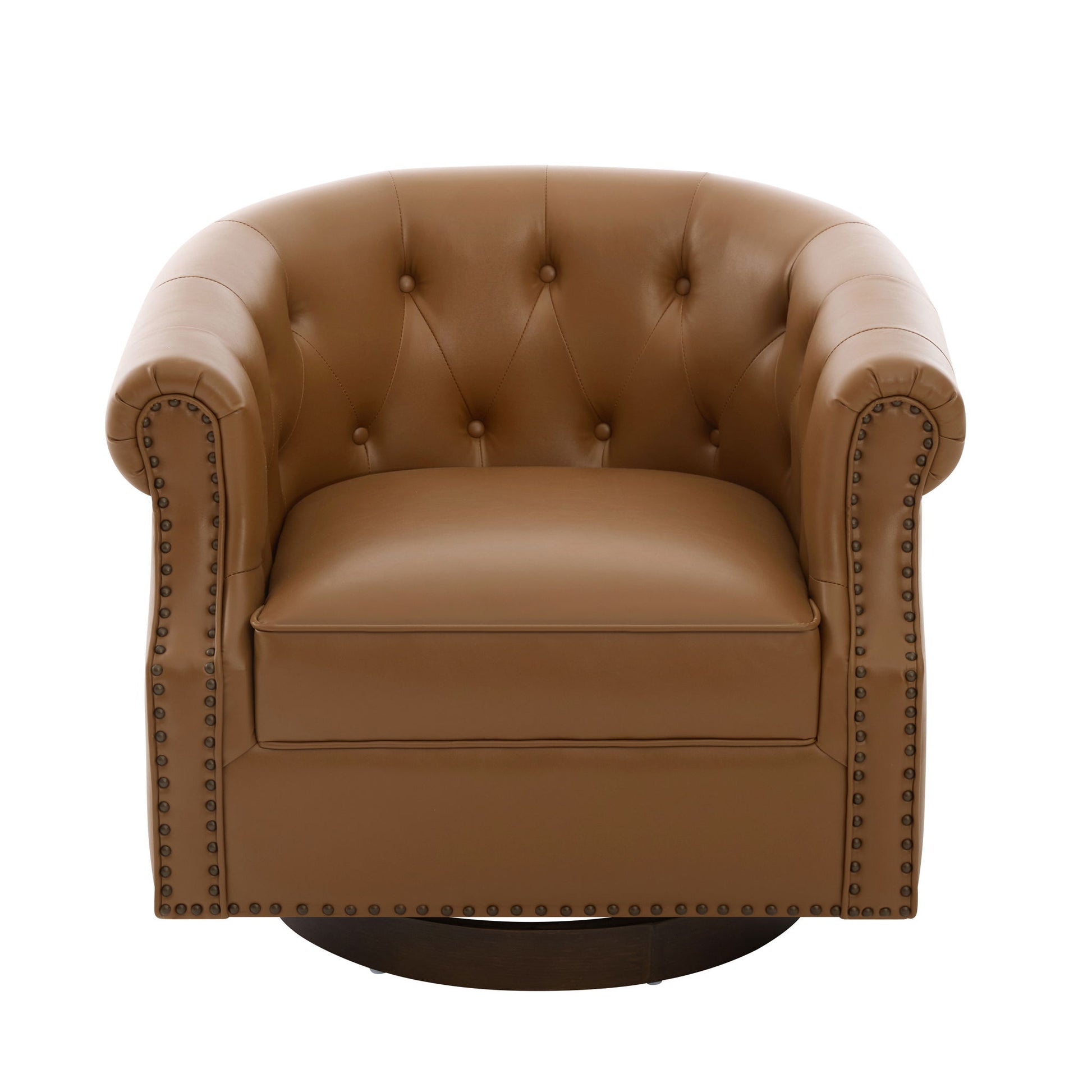 360° Swivel Accent Chair With Curved Back Noble House
