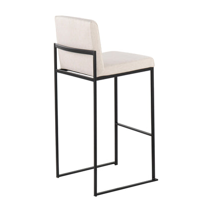 Fuji - Contemporary High Back Barstool Elegant Design Lumi Source