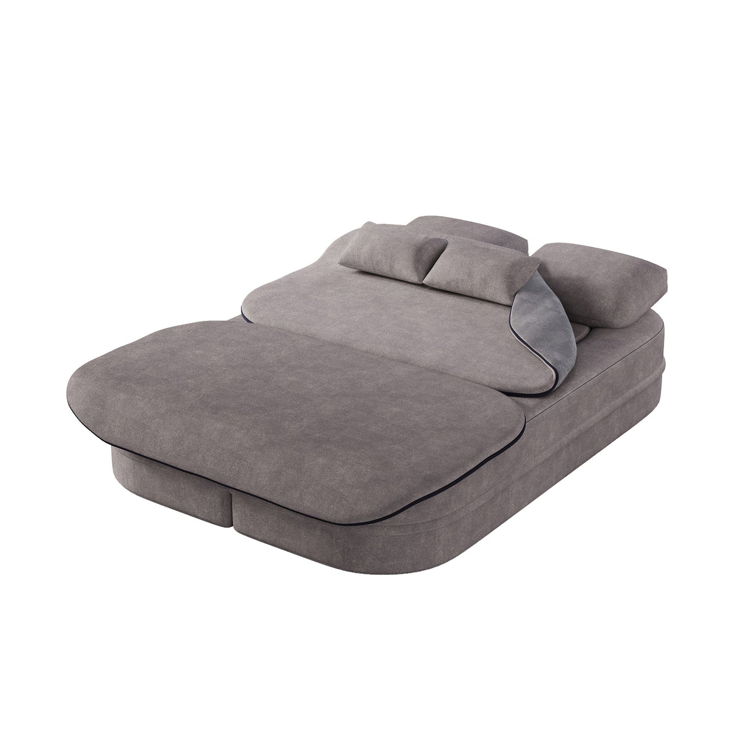 2 In 1 Foldable Sofa Bed With Multi Functional Blanket, Floor Lounge Sofa Home Essentials