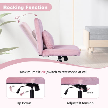 Criss Cross Office Chair With Adjustable Height, Ergonomic Design Home Essentials