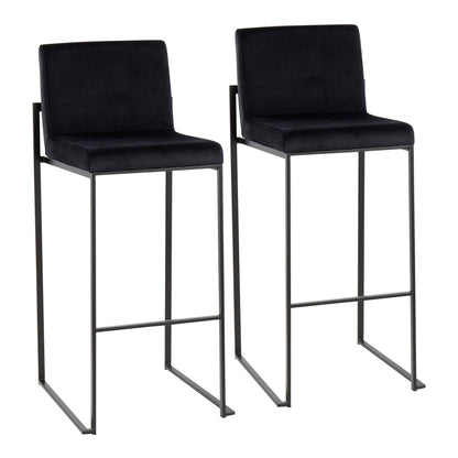 Fuji - Contemporary High Back Barstool Elegant Design Lumi Source
