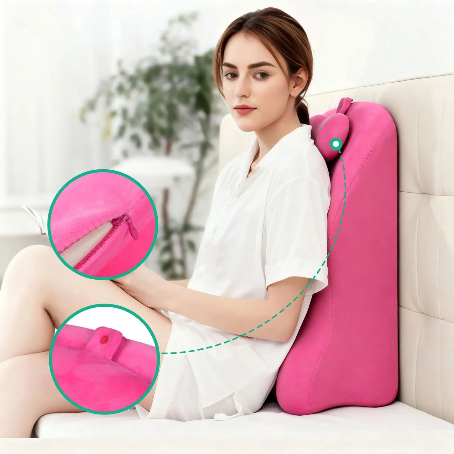 Ergonomic Spinal Posture Support Bed Pillow Daily Nest