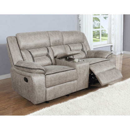 Brazelton - Glider Loveseat With Console Furniture Max