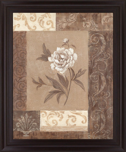 Sepia Blossom - 28" x 34" Framed Wall Art Classy Art