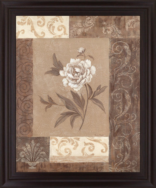 Sepia Blossom - 28" x 34" Framed Wall Art Classy Art