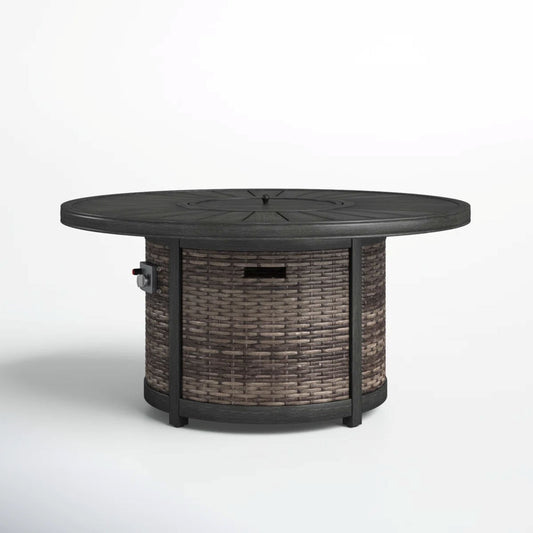 Propane Outdoor Fire Pit Table - Brown LSI Patio Furniture