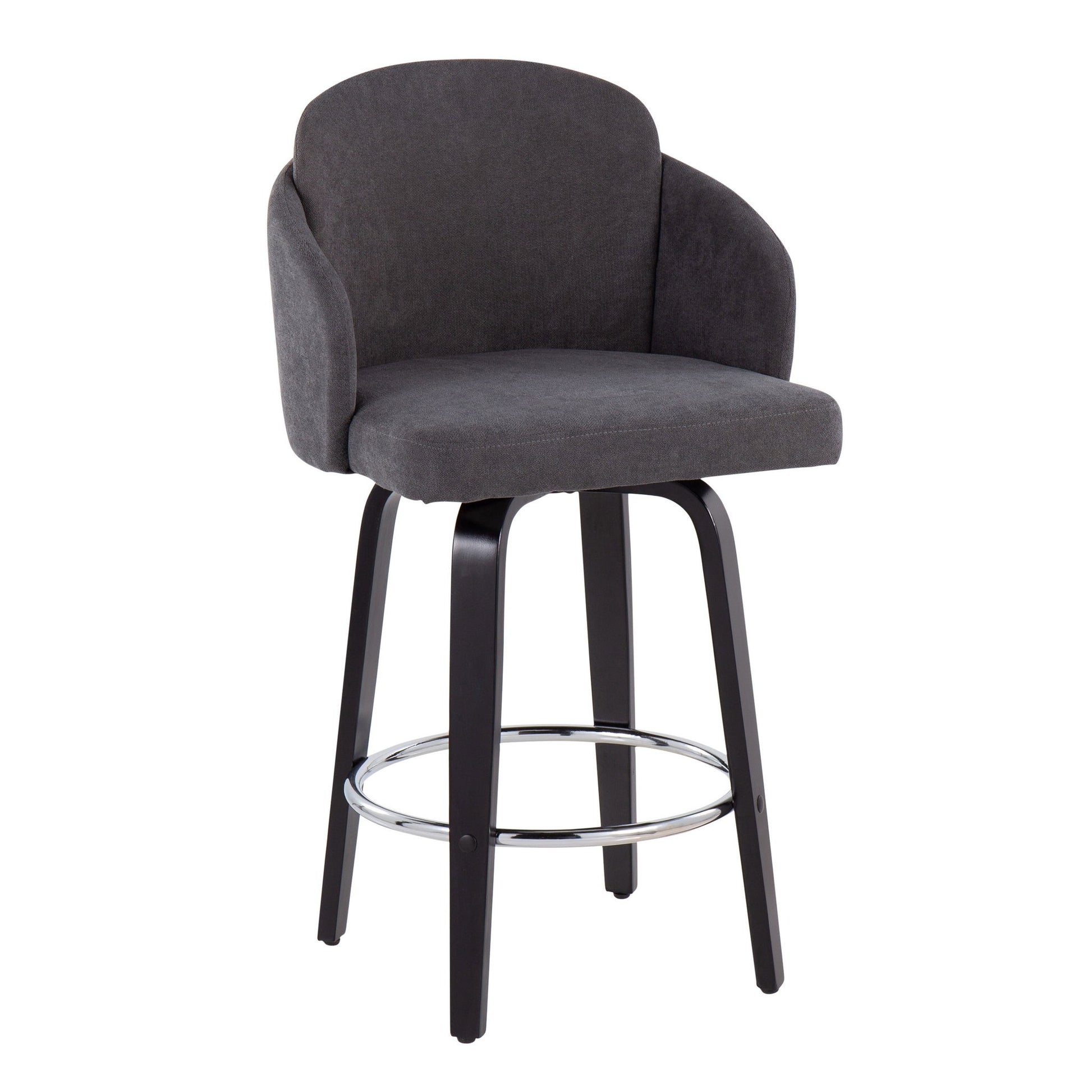 Dahlia - Contemporary Counter Stool Round Footrest (Set of 2) Lumi Source
