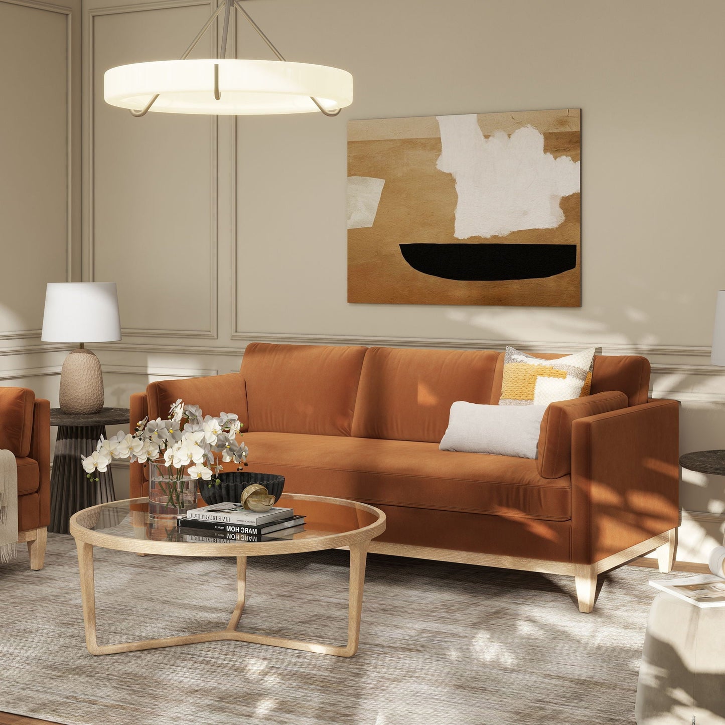 Knox - Modern Farmhouse Sofa Jennifer Taylor Home