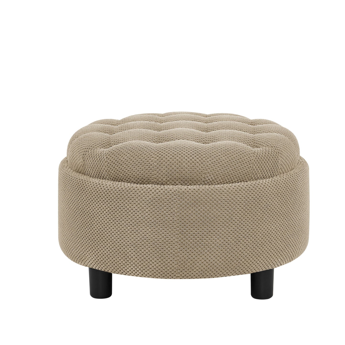 Storage Round Footstool Table Ottoman Home Essentials