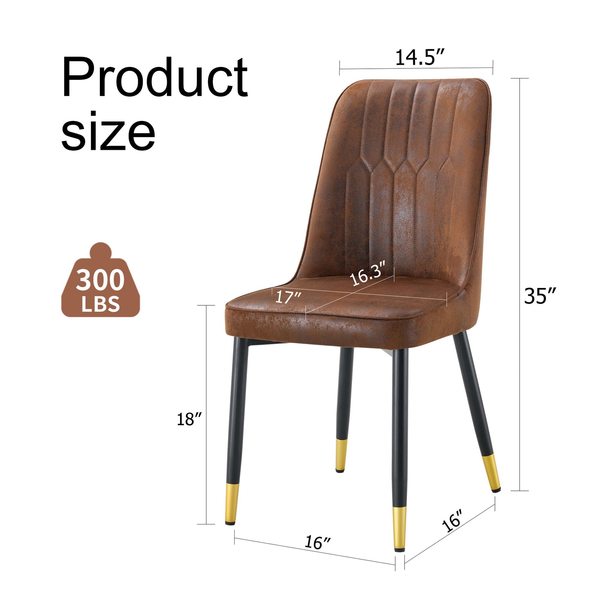 Modern Dining Chairs With Sleek Backrest And Metal Legs Home Essentials