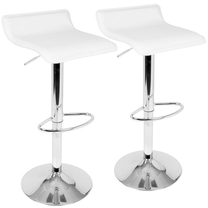 Ale - Contemporary Adjustable Barstool (Set of 2) Lumi Source