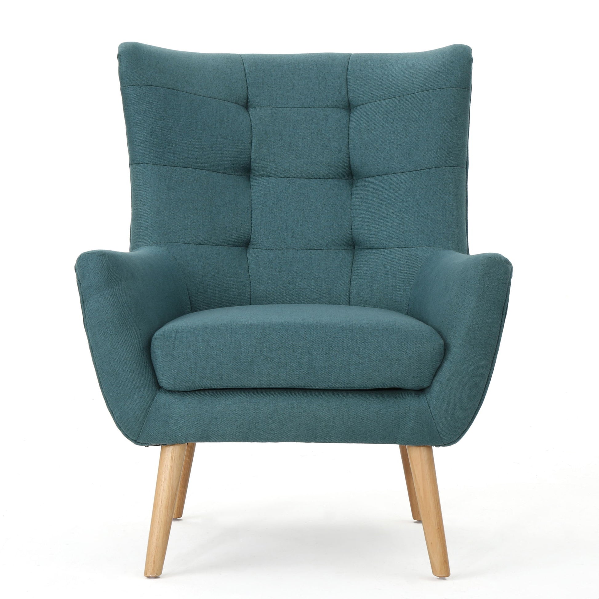 Club Chair With Rubberwood Legs Noble House