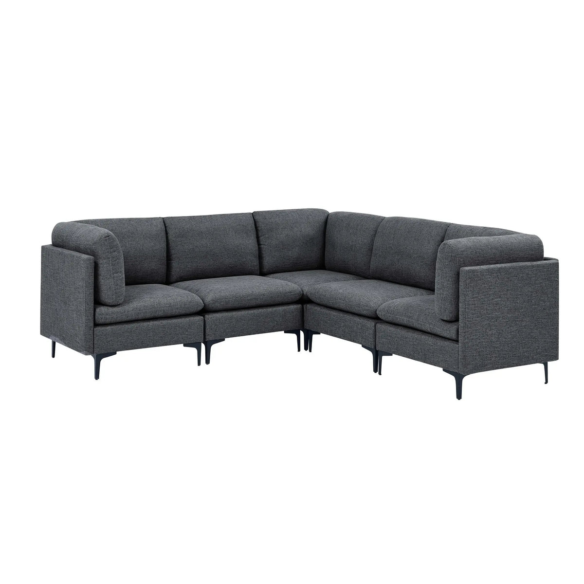 Upholstered Modular Sectional With Tall Legs Home Essentials