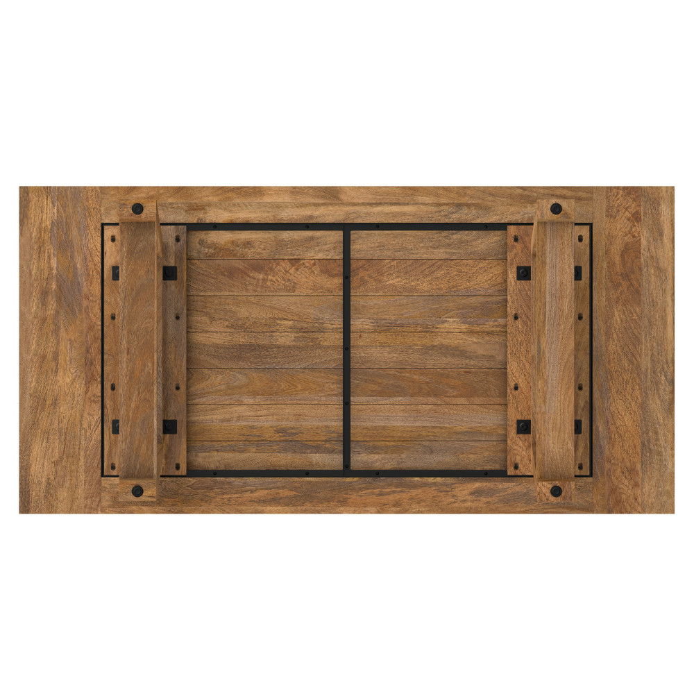 Whitley - Dining Table In Burnt Wax - Brown Simpli-Home
