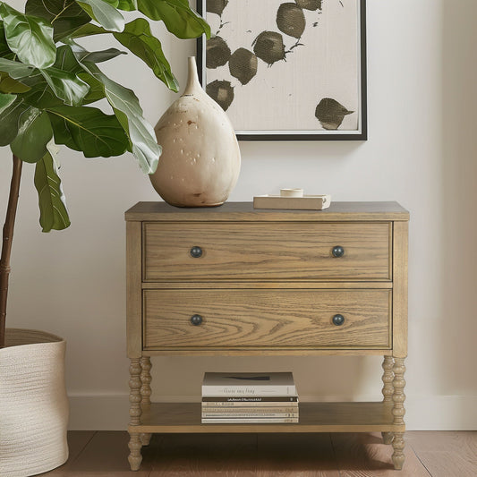 Beckett - 2 Drawers Accent Chest - Natural Madison Park Signature