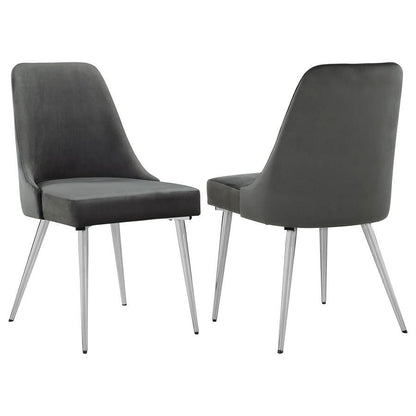 Cabianca - Upholstered Dining Side Chair (Set of 2) - Gray