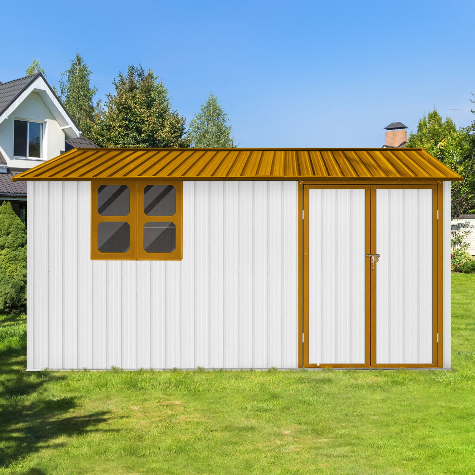 10'x12' Garden Sheds Outdoor Storage Sheds With Window Daily Nest