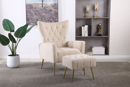 Accent Chair With Ottoman, Comfy Armchair For Living Room Home Essentials