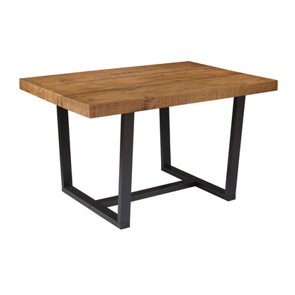 Rustic Metal And Solid Distressed Dining Table Walker Edison