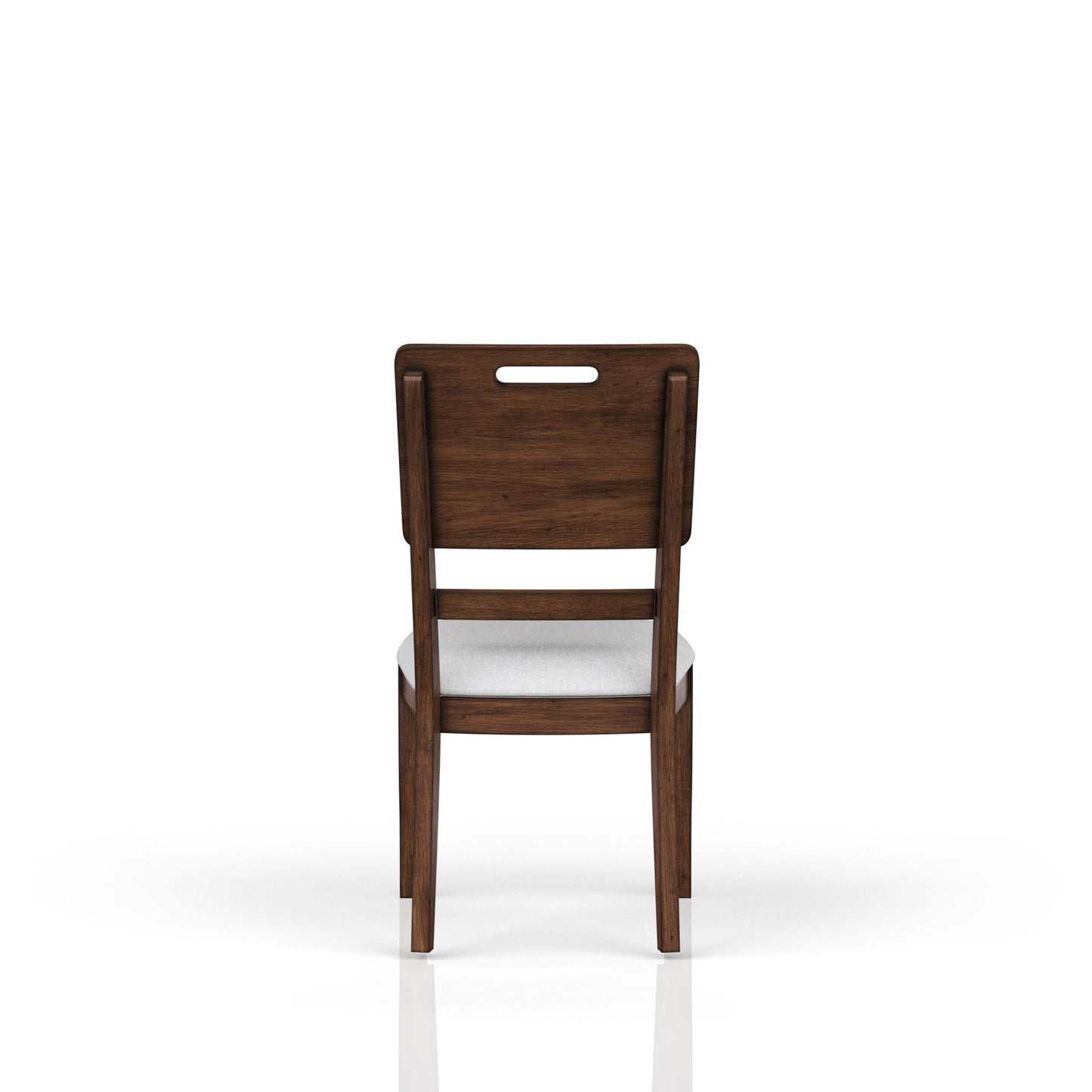 Casual Side Dining Chair Contrasting Upholstered Seat (Set of 2) - Brown Bernards Furniture