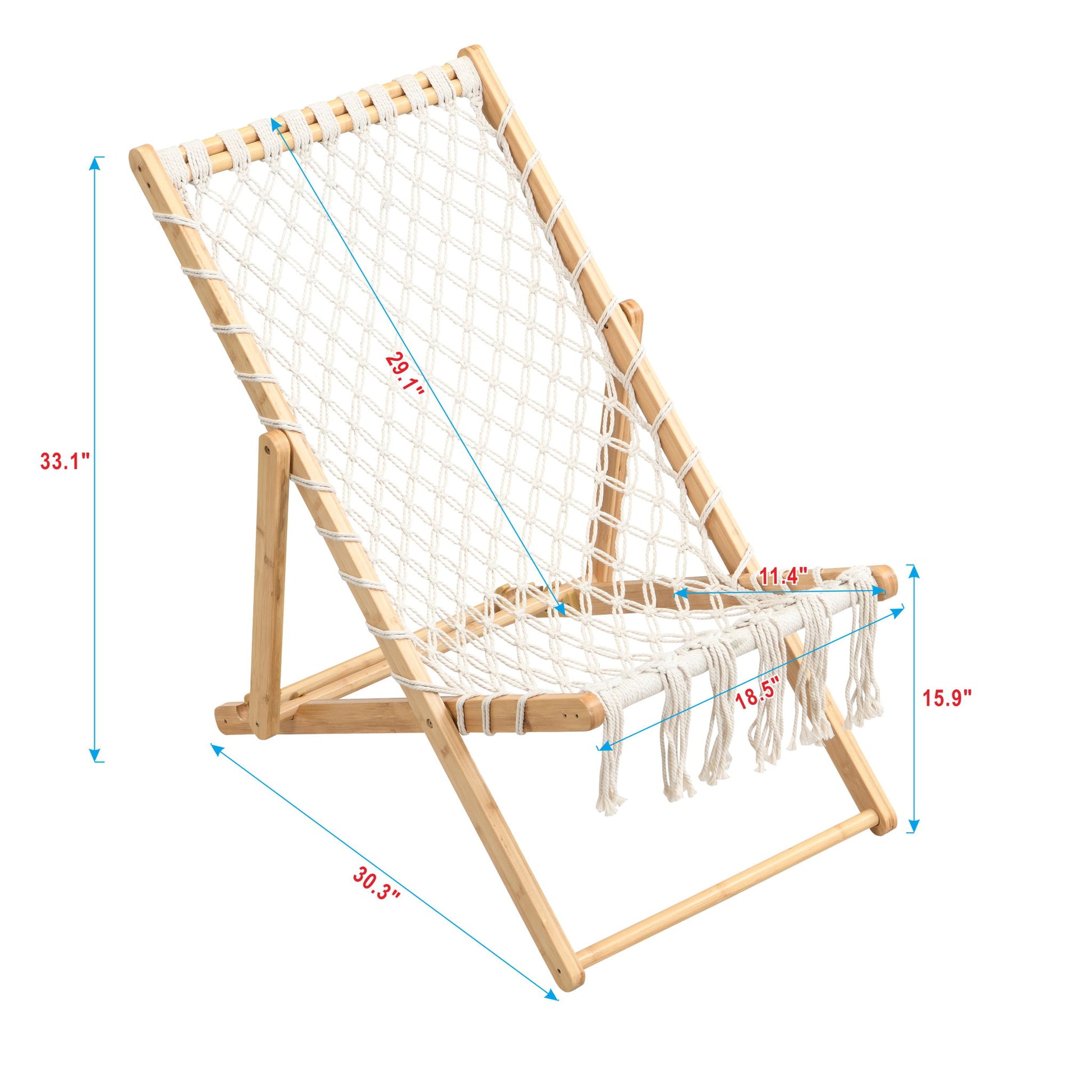 Bamboo Weaving Chair Set With Handwoven Rope For Patio And Living Spaces - Natural Home Essentials