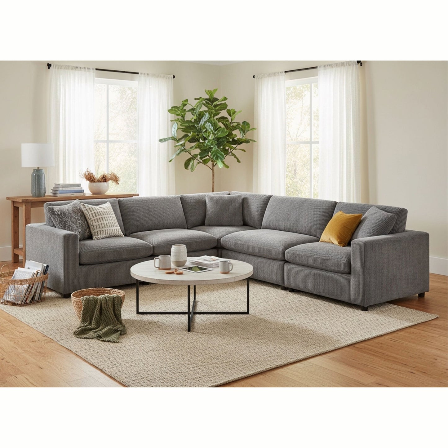 Chelsea - Modular 5 Piece Sectional Home Essentials