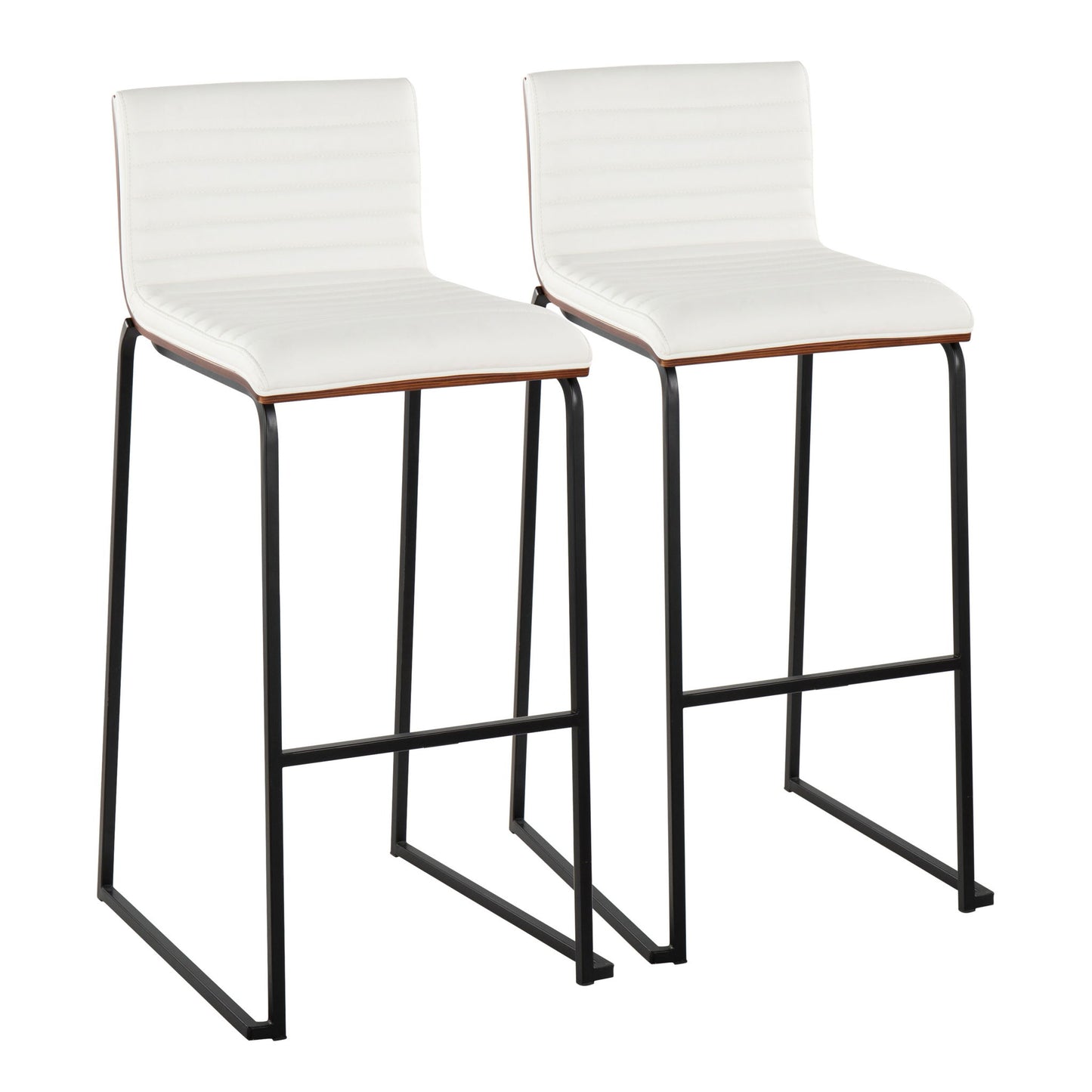 Mason Mara - Contemporary, Fixed Height Barstool (Set of 2) Lumi Source