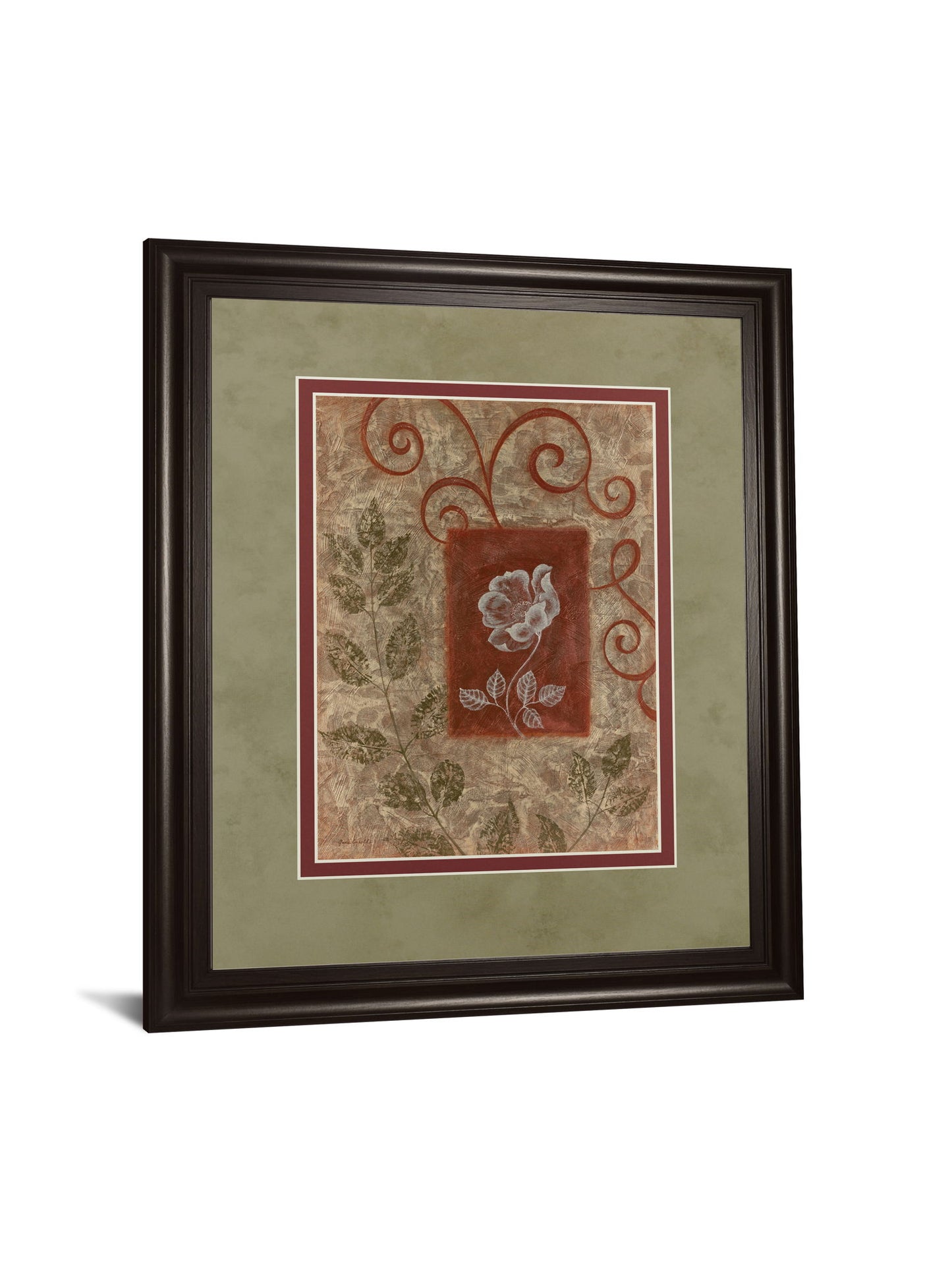 Verdant Scrolls - 34" x 40" Framed Wall Art