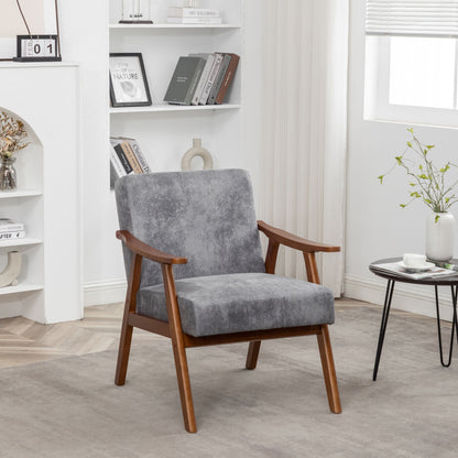 Accent Chair, Classic Mid Century Modern For Extra Seating US Pride