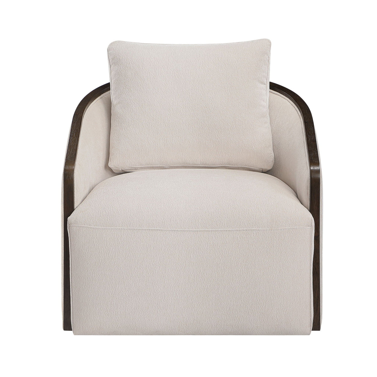 Lenora - Accent Chair With Swivel - Beige Acme