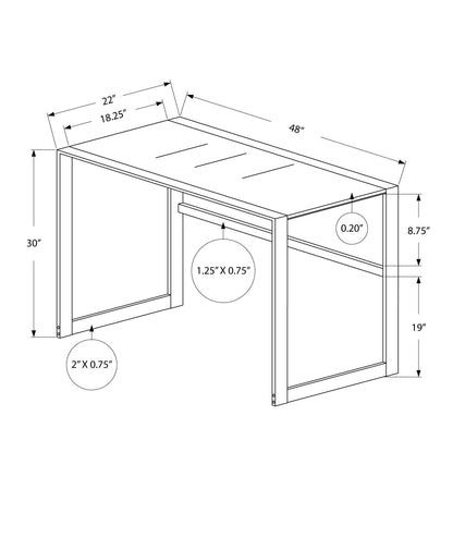 Computer Desk For Home Office, Laptop, Contemporary & Modern 8th Street
