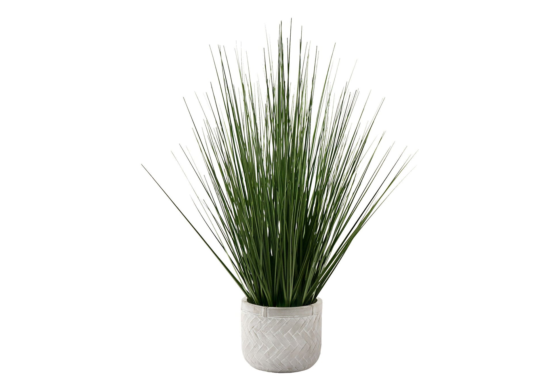 21" Tall, Artificial Plant, Grass, Indoor, Faux, Fake, Table, Greenery, Potted, Real Touch, Decorative - Green / White 8th Street