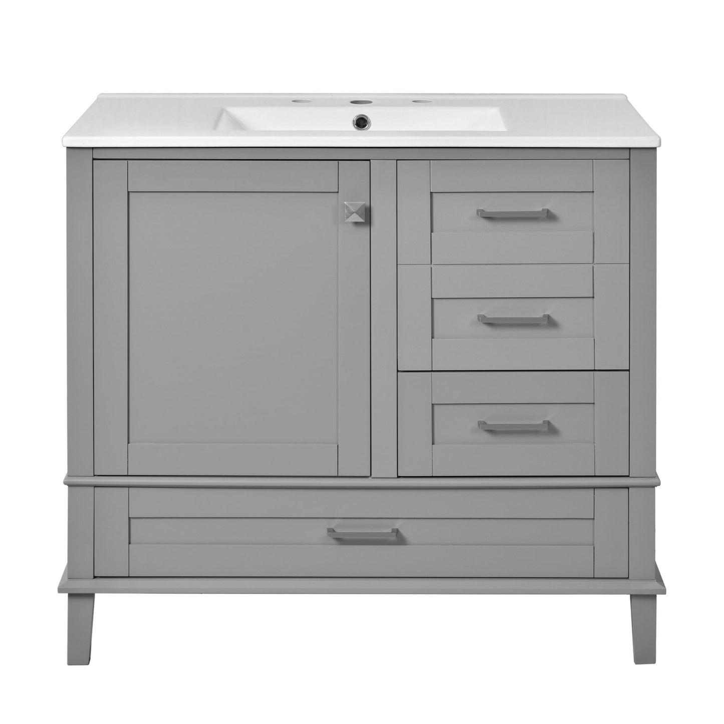 Traditional Bathroom Vanity Set With Soft Close Doors Hearth and Haven