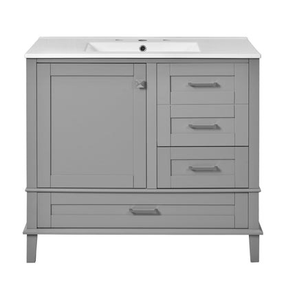 Traditional Bathroom Vanity Set With Soft Close Doors Hearth and Haven