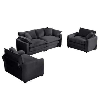 Elegant Oversized Sectional Sofa Set With Deep Seats And Flexible Layout Home Essentials